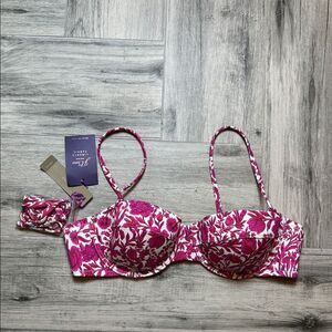 J. Crew Liberty Demi Bra Bikini Top
